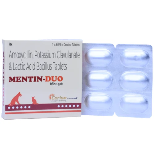 MENTIN-DUO Amoxycillin, Potassium Clavulanate & Lactic Acid Bacillus Tablets
