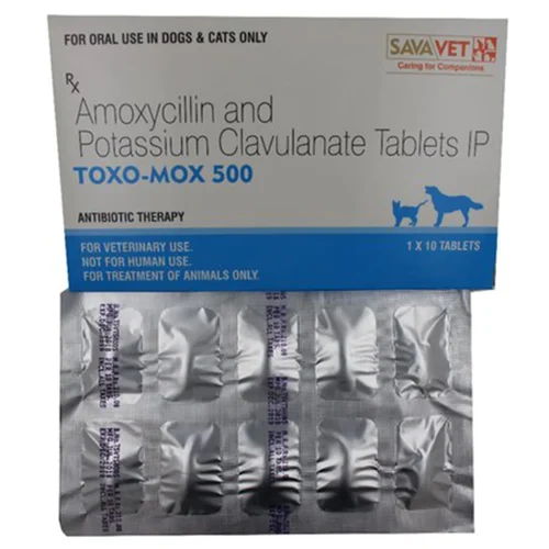 500 mg TOXO-MOX 500 Amoxycillin and Potassium Clavulanate IP Tablets