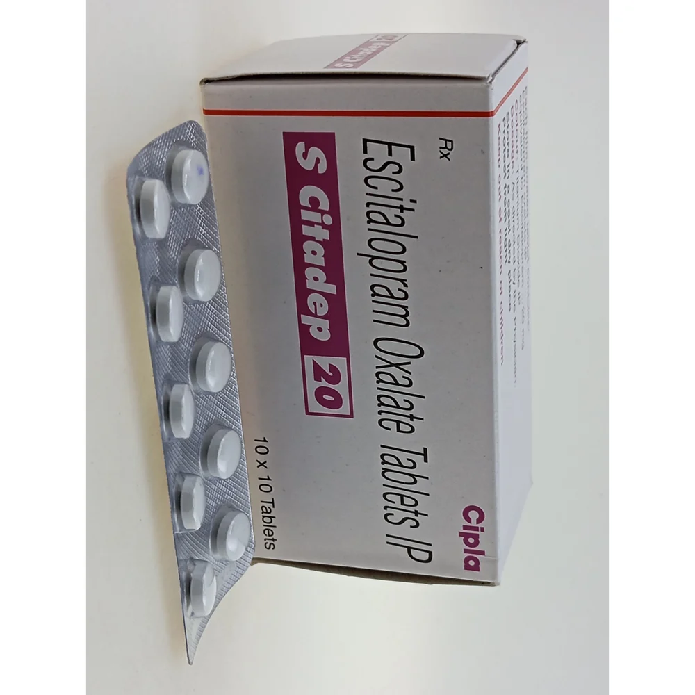 20 mg S Citadep 20 Escitalopram Oxalate IP Tablets