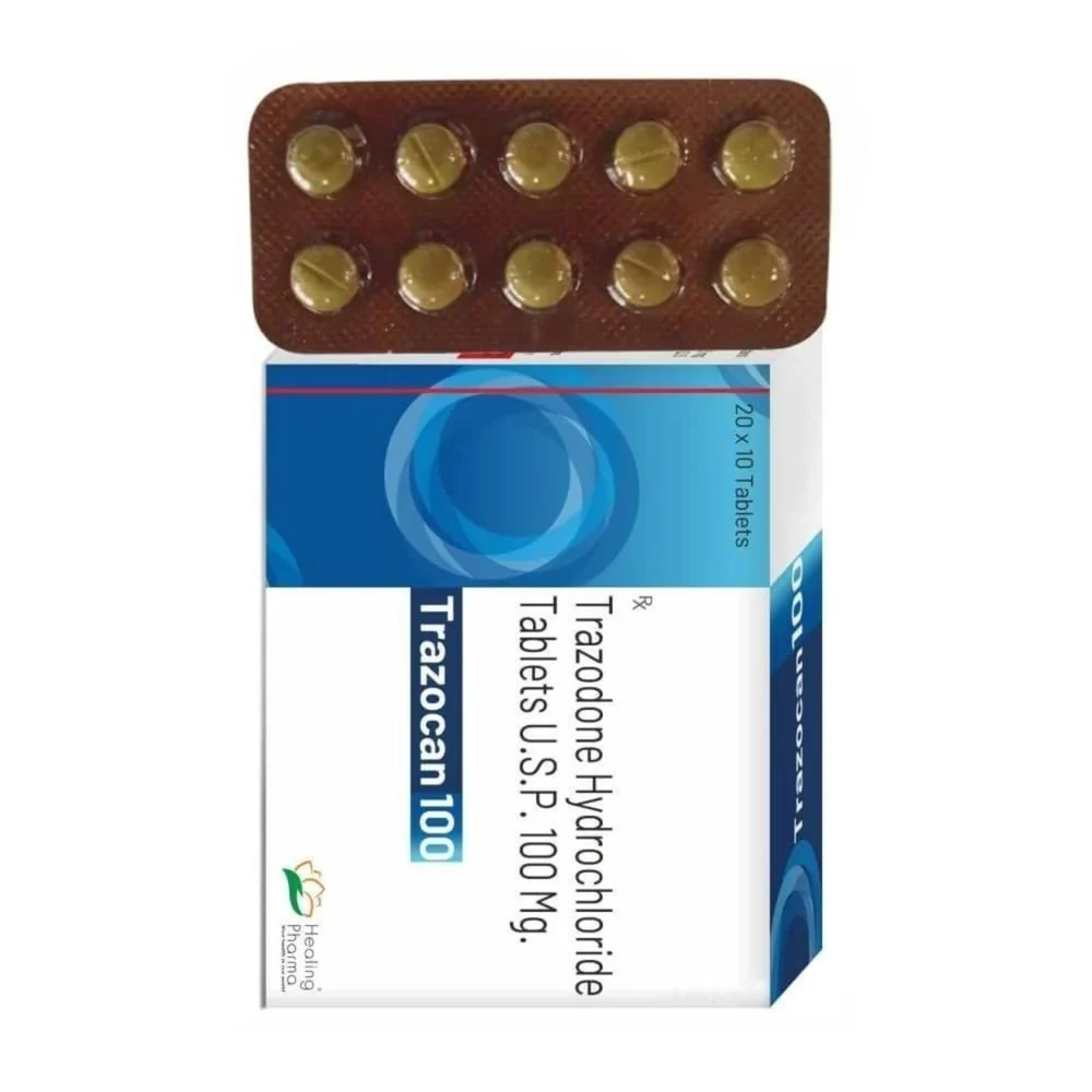 100 mg Trazocan 100 Trazodone Hydrochloride U.S.P. Tablets - Available in India