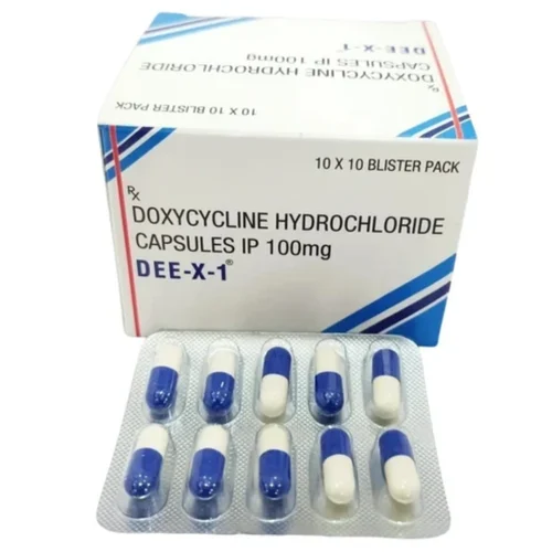 100 mg DEE-X-1 DOXYCYCLINE HYDROCHLORIDE IP CAPSULES - Available in India