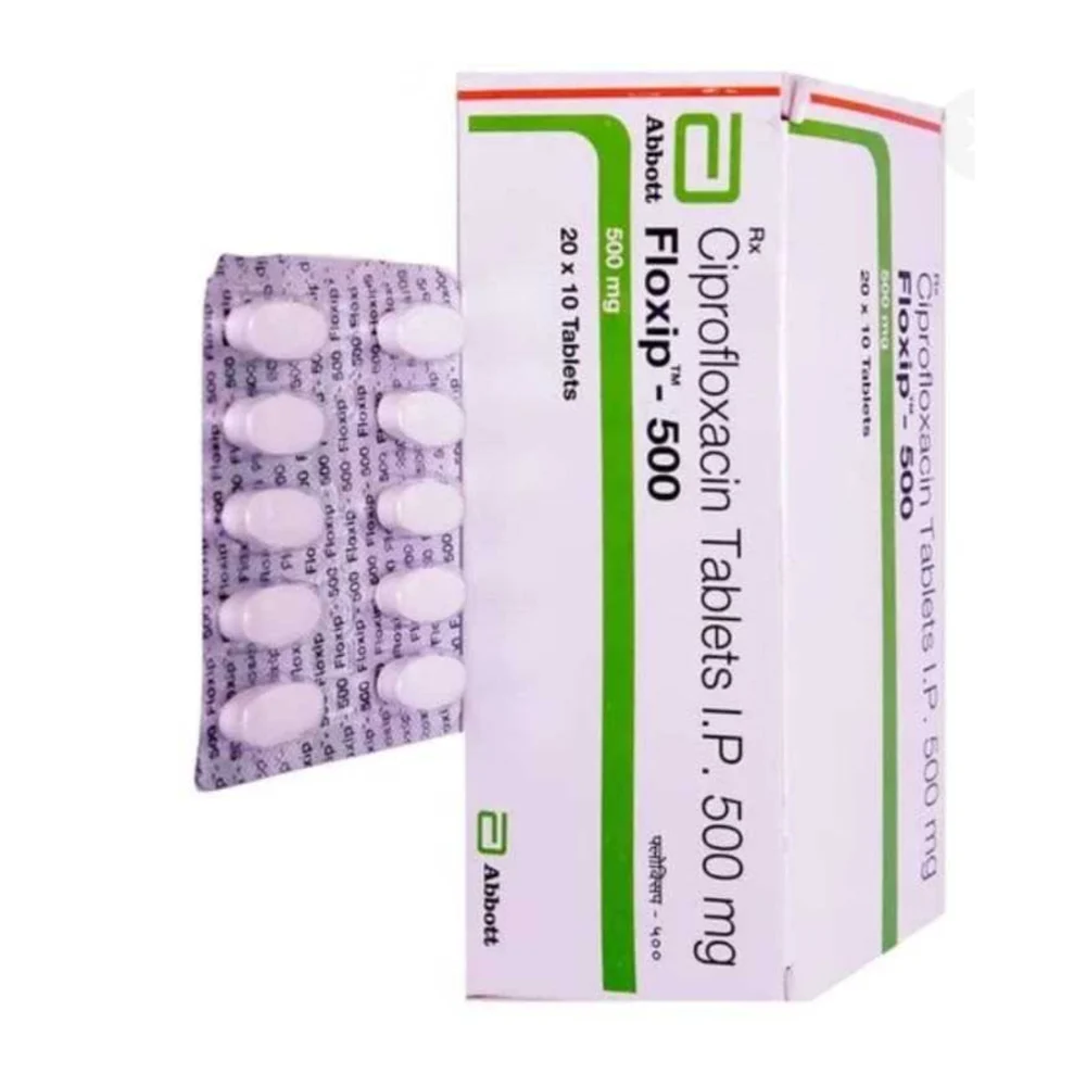 500 mg Floxip-500 Ciprofloxacin I.P. Tablets - Available in India