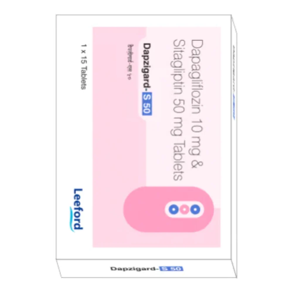 Dapzigard-s 50 Dapagliflozin 10 mg & Sitagliptin 50 mg Tablets