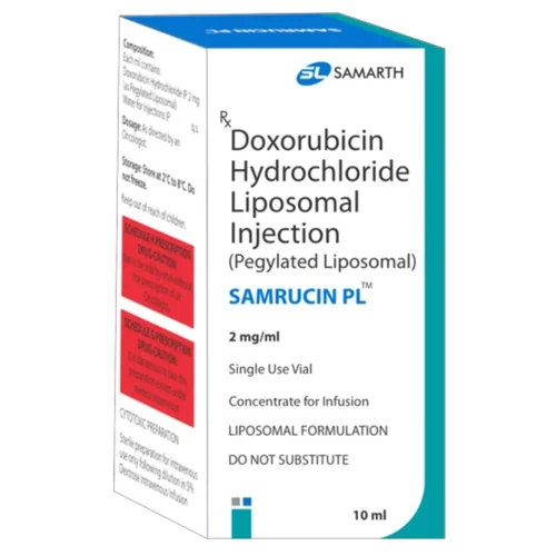 2 mg SAMRUCIN PL Doxorubicin Hydrochloride Liposomal Injection