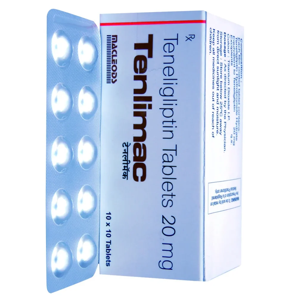 20 mg Tenlimac Teneligliptin Tablets - Available in India
