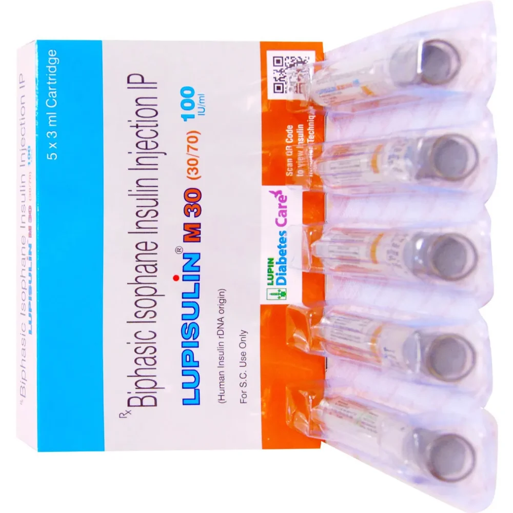 LUPISULIN M 30 Bisphasic Isophane Insulin IP Injection - Available in India