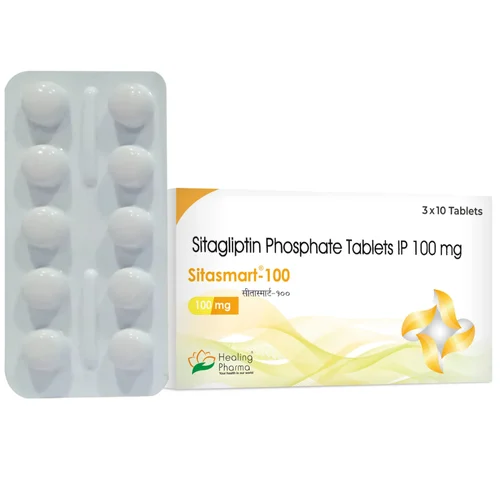 100 mg Sitasmart-100 Sitagliptin Phosphate IP Tablets - Available in India