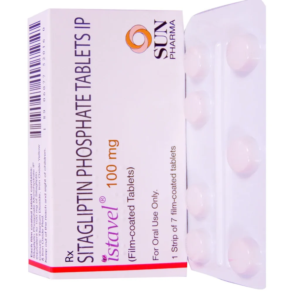 100 mg istavel SITAGLIPTIN PHOSPHATE IP TABLETS - Available in India