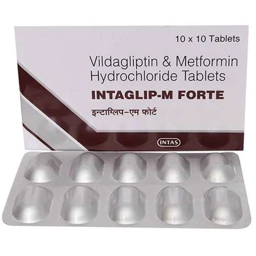 INTAGLIP-M FORTE Vildagliptin & Metformin Hydrochloride Tablets - Available in India