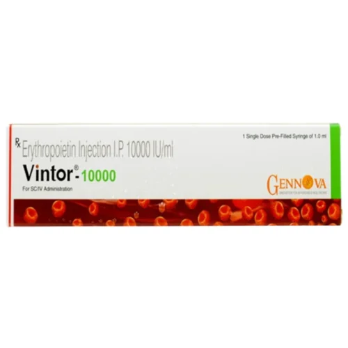 10000 IU Vintor-10000 Erythropoietin I.P. Injection - Available in India
