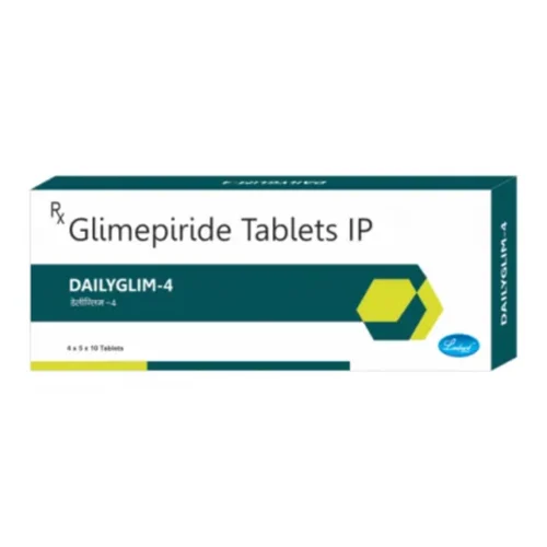 4 mg DAILYGLIM-4 Glimepiride IP Tablets - Available in India