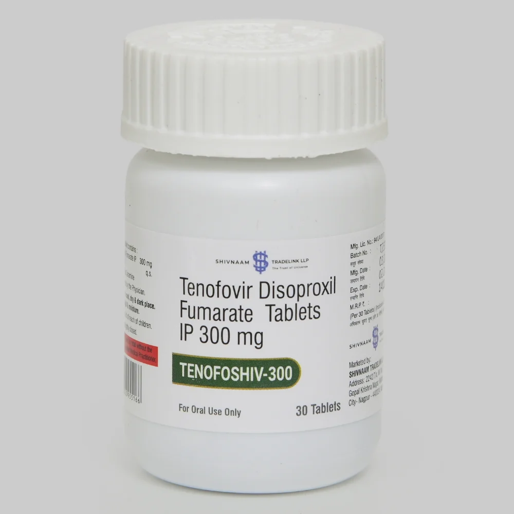 300 mg TENOFOSHIV-300 Tenofovir Disoproxil Fumarate IP Tablets - Available in India