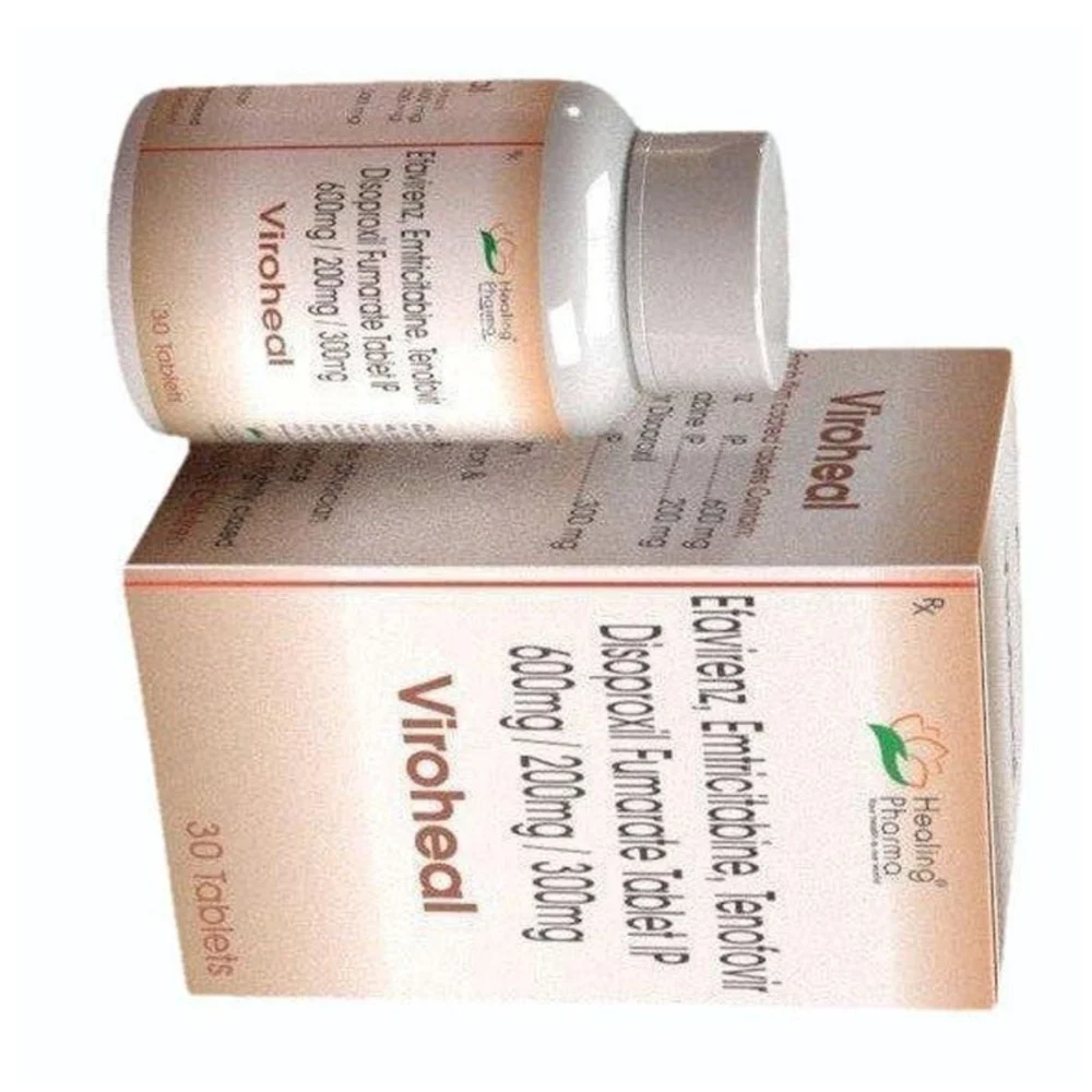 600mg/ 200mg/ 300mg Viroheal Efavirenz, Emtricitabine, Tenofovir Disproxil Fumarate IP Tablets - Available in India