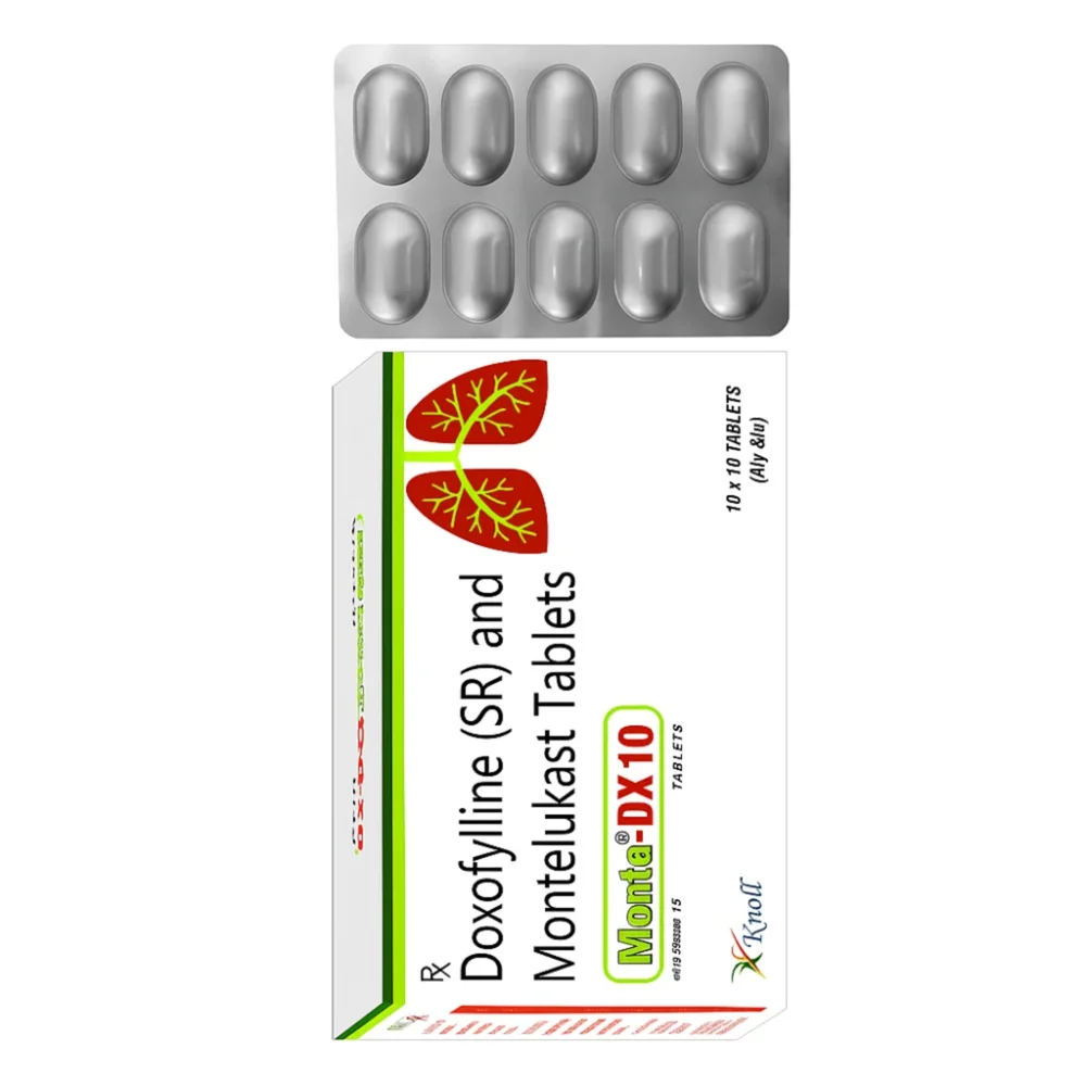 Monta-DX 10 Doxofylline (SR) and Montelukast Tablets - India
