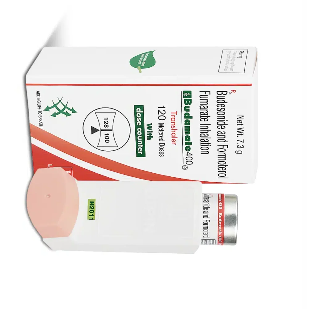 Budamate 400 Budesonide and Fomoterol Fumarate Inhalation - Available in India