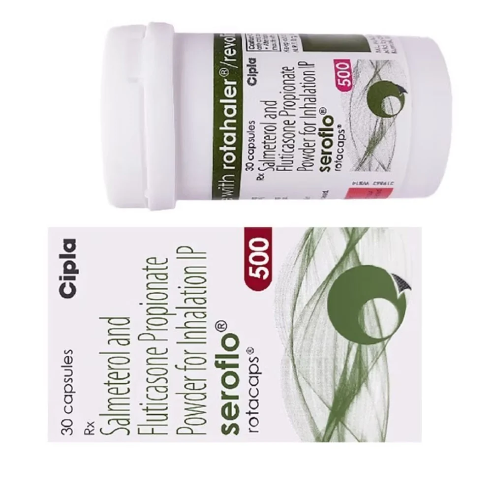 500 mcg Seroflo Salmeterol and Fluticasone Propionate Powder for IP Inhalation - Available in India