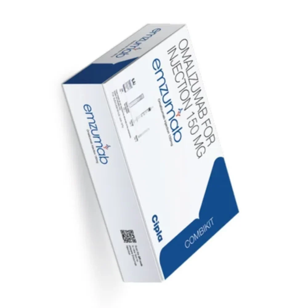 150 MG emzumab OMALIZUMAB FOR INJECTION - Available in India