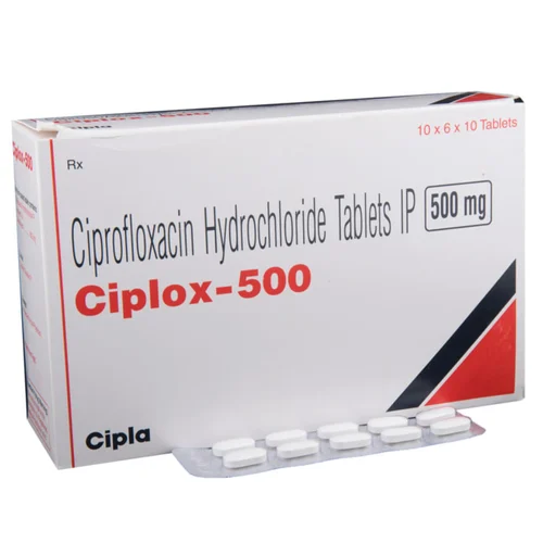 500 mg Ciplox-500 Ciprofloxacin Hydrochloride IP Tablets - Available in India