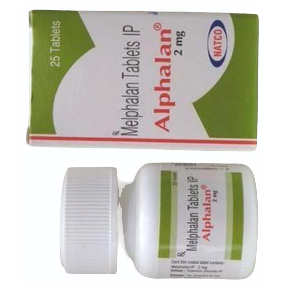 2 mg Alphalan Melphalan IP Tablets - Available in India