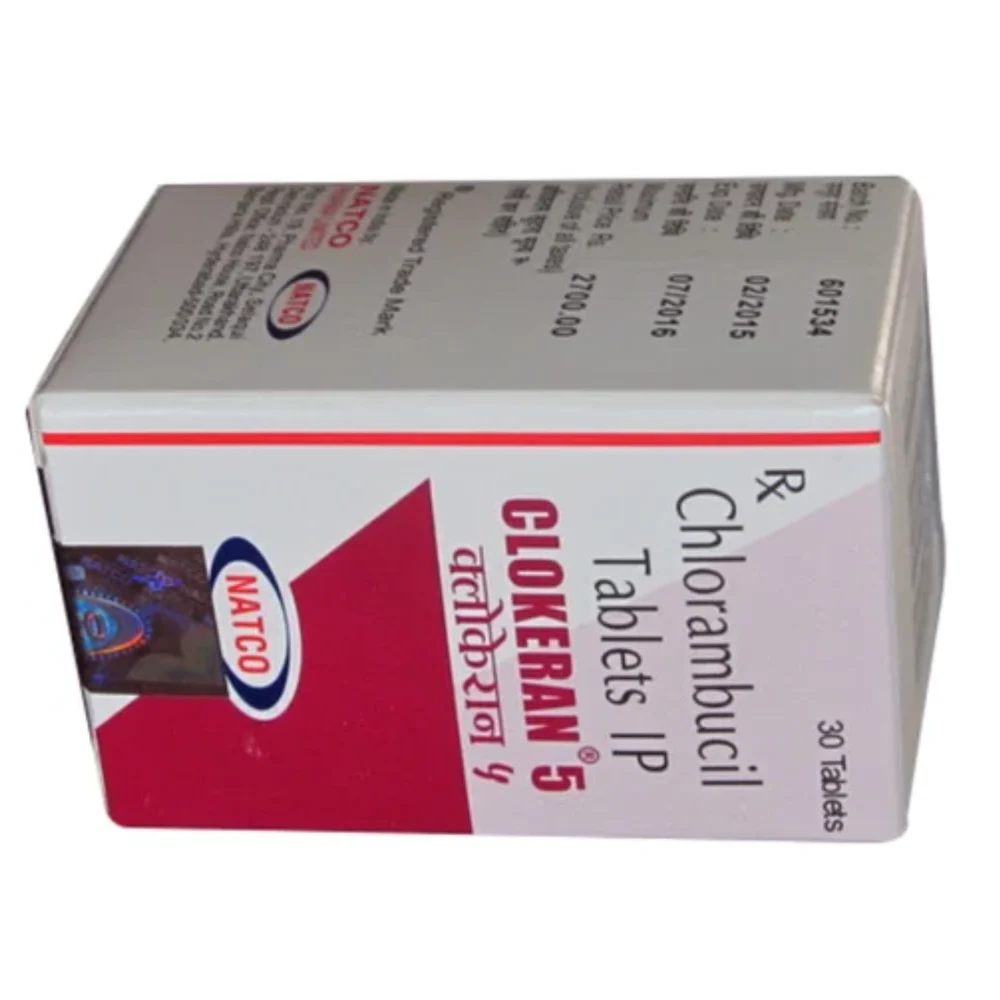 5 mg CLOKERAN 5 Chlorambucil IP Tablets - Available in India