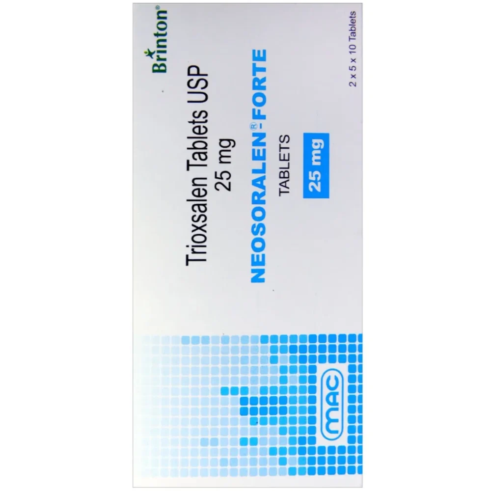 25 mg NEOSORALEN-FORTE Trioxsalen USP Tablets