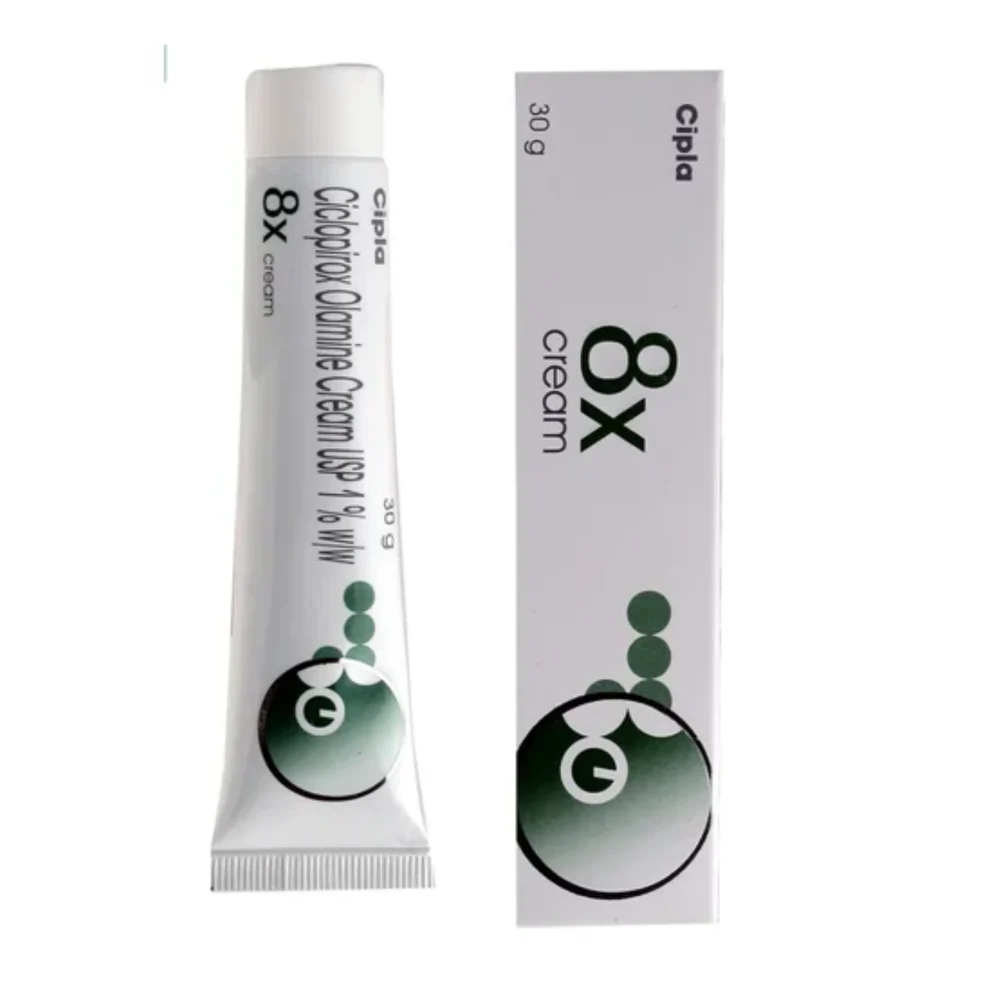 1% w/w 8x Ciclopirox Olamine USP Cream
