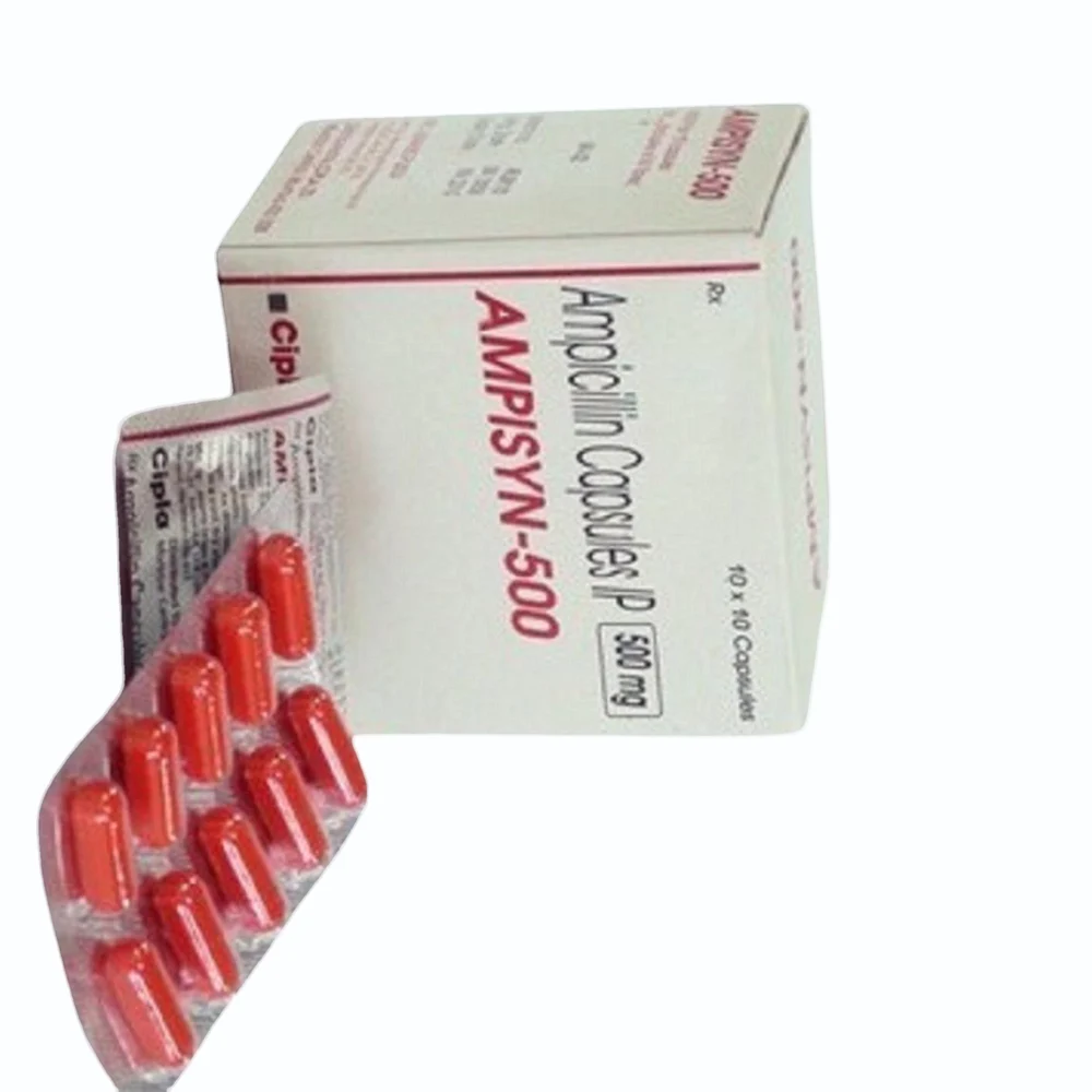 500 mg AMPISYN-500 Amicillin IP Capsules - Available in India