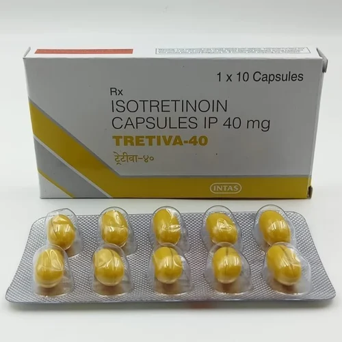 40 mg TRETIVA-40 ISOTRETINOIN IP CAPSULES - Available in India