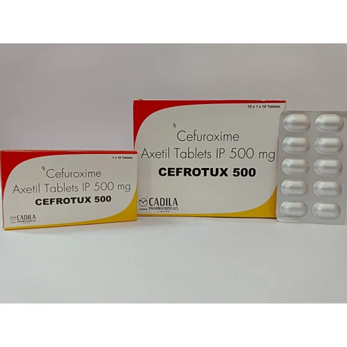 500 mg CEFROTUX 500 Cefuroxime Axetil IP Tablets - Available in India