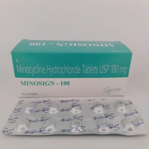 100 mg MINOSIGN - 100 Minocycline Hydrochloride USP Tablets - Available in India