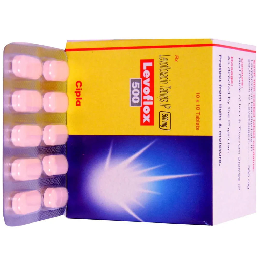 500 mg Levoflox 500 Levofloxacin IP Tablets - Available in India