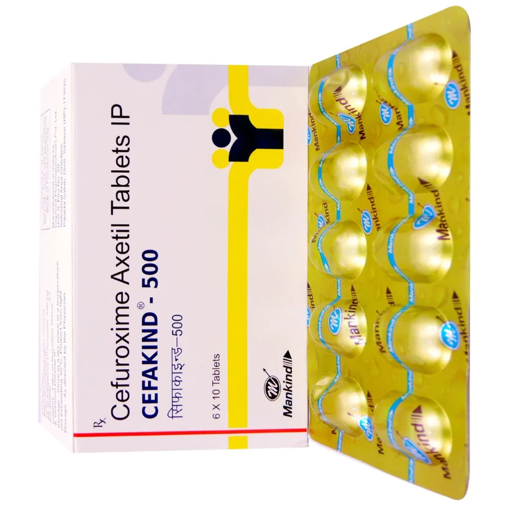 500 mg CEFAKIND - 500 Cefuroxime Axetil IP Tablets - Available in India