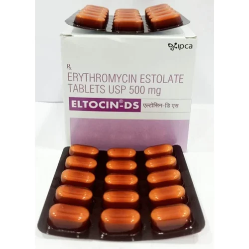 500 mg ELTOCIN-DS ERYTHROMYCIN ESTOLATE USP TABLETS - Available in India