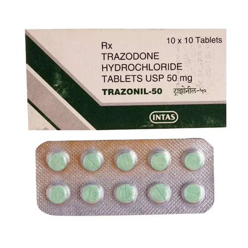 50 mg TRAZONIL-50 TRAZODONE HYDROCHLORIDE USP TABLETS
