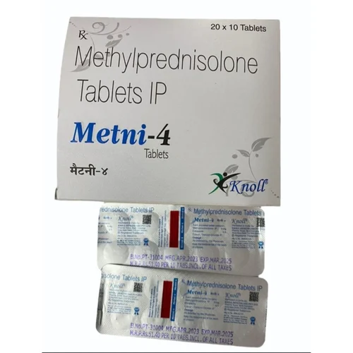 4 mg Metni-4 Methylprednisolone IP Tablets