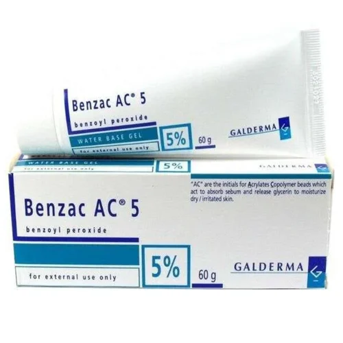 5% Benzac AC 5 benzoyl peroxide Gel