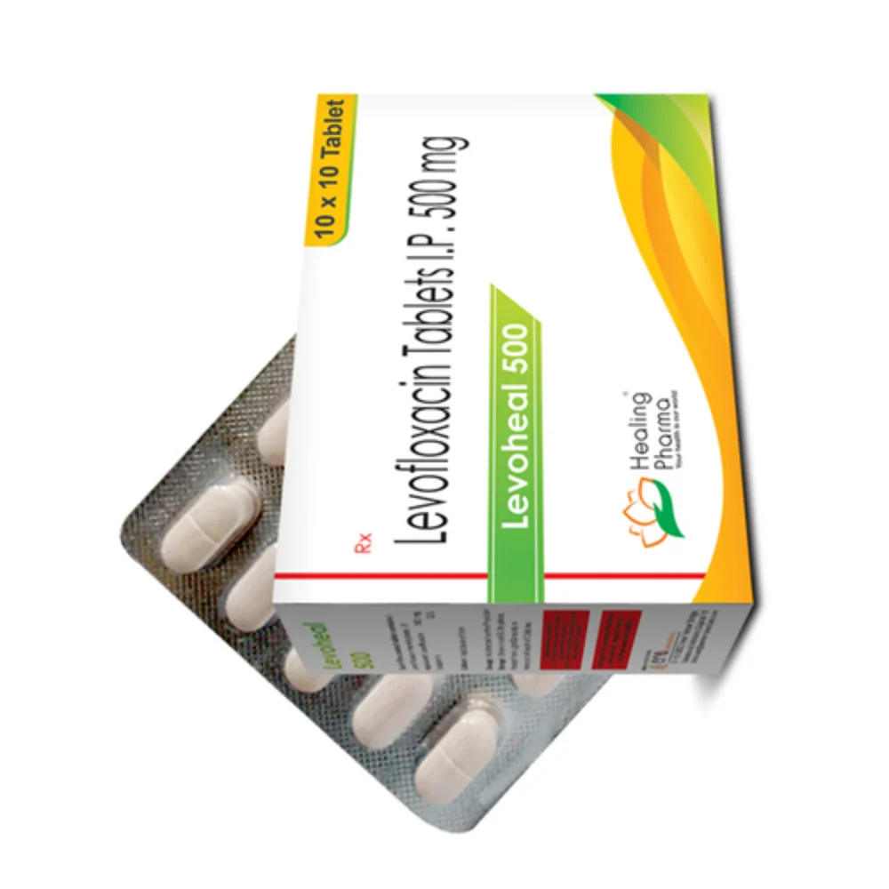 500 mg Levoheal 500 Levofloxacin I.P. Tablets - Available in India