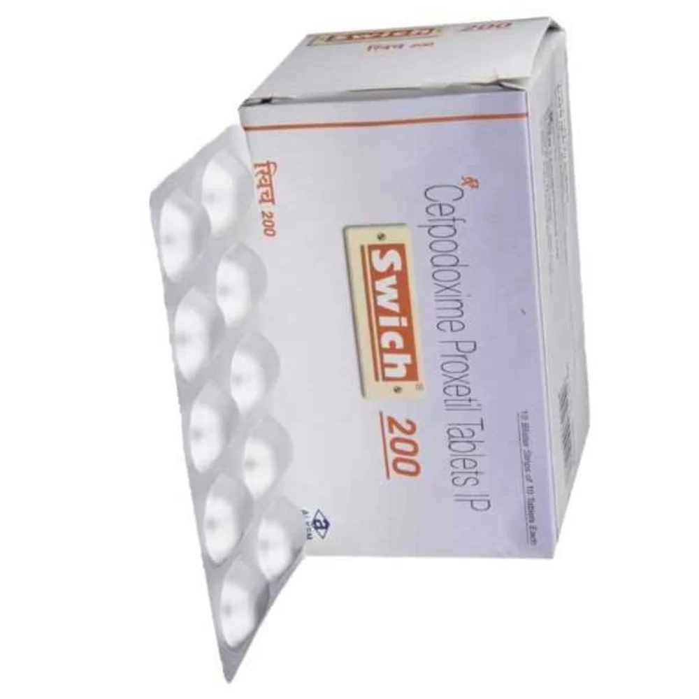 200 mg Swich 200 Cefpodoxime Proxetil IP Tablets - Available in India