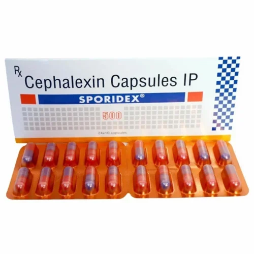 500 mg SPORIDEX Cephalexin IP Capsules - Available in India