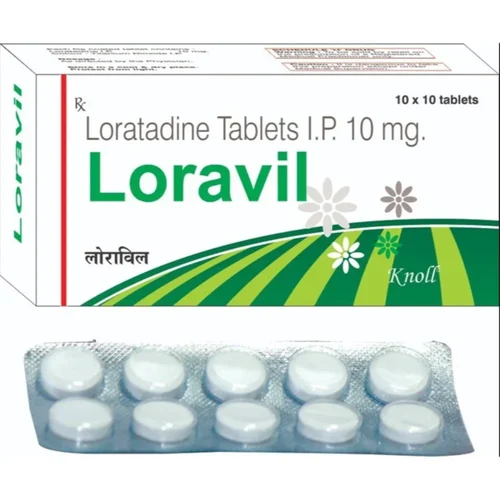 10 mg Loravil Loratadine I.P. Tablets - Available in India