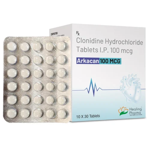 100 mcg Arkacan 100 MCG Clonidine Hydrochloride I.P. Tablets