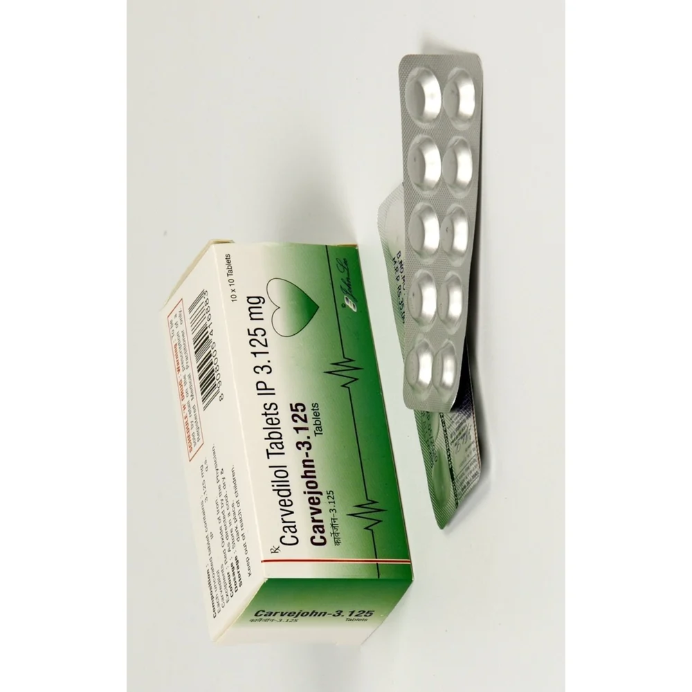 3.125 mg Carvejohn-3.125 Carvedilol IP Tablets