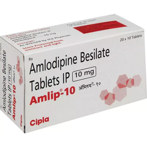 10 mg Amlip-10 Amlodipine Besilate IP Tablets