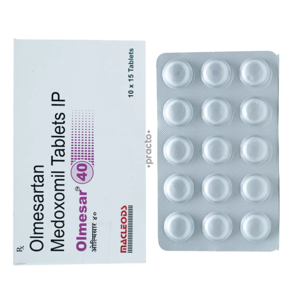 40 mg Olmesar 40 Olmesartan Medoxomil IP Tablets