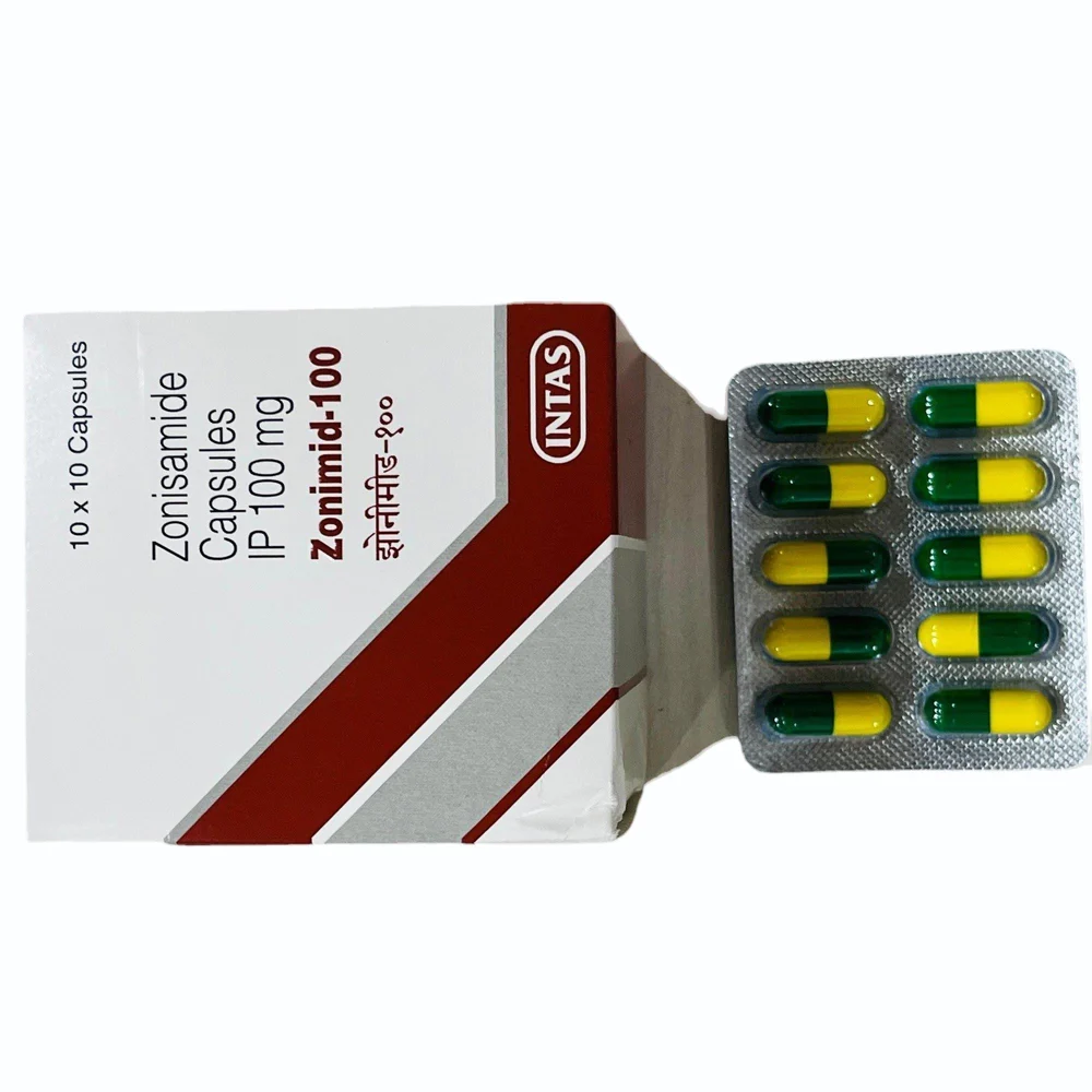 100 mg Zonimid-100 Zonisamide IP Capsules