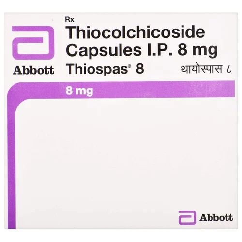 8 mg Thiospas 8 Thiocolchicoside I.P. Capsules