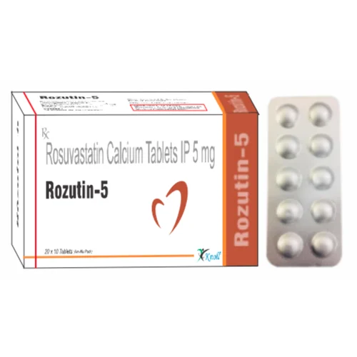 5 mg Rozutin-5 Rosuvastatin Calcium IP Tablets - Available in India