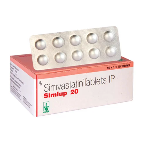 20 mg Simlup Simvastatin IP Tablets - Available in India