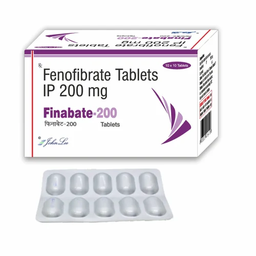 200 mg Finabate-200 Fenofibrate IP Tablets - Available in India