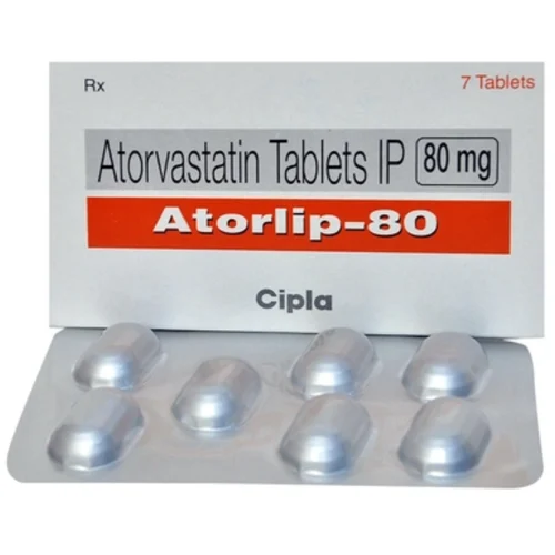 80 mg Atorlip-80 Atorvastatin IP Tablets - Available in India
